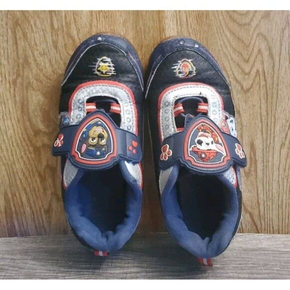 Nickelodeon Paw Patrol Kids Blue Athletic Shoes Light Up Boys Sneakers Size 12 - Picture 10 of 12
